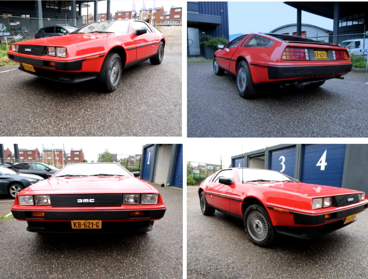 delorean dmc-12 red (!) all paperwork