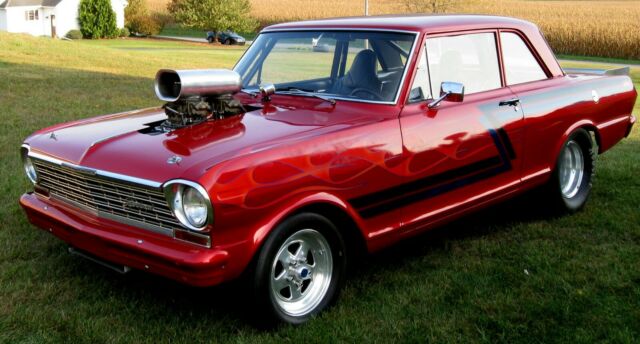 1964 nova pro-street best of everything roller 355w/671 weiand blowerdana 60rear