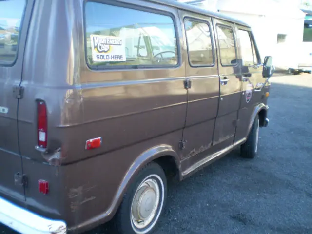 1974 ford e100 shorty van rat rod surf van patina econoline rat rod must see