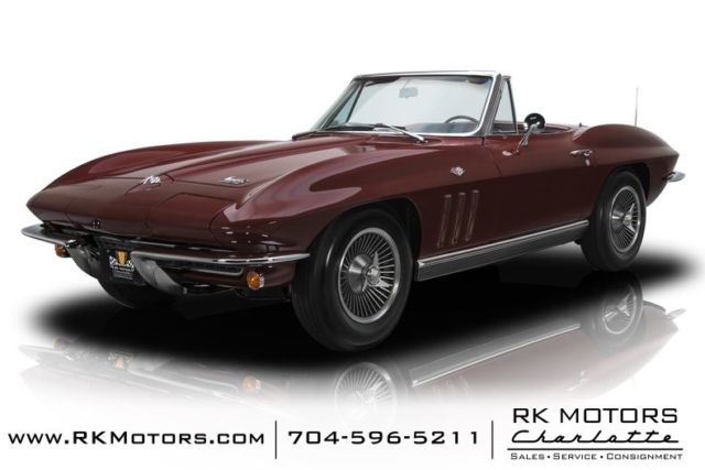 1966 chevrolet corvette sting ray milano maroon roadster 327 v8 l79 4 speed manu