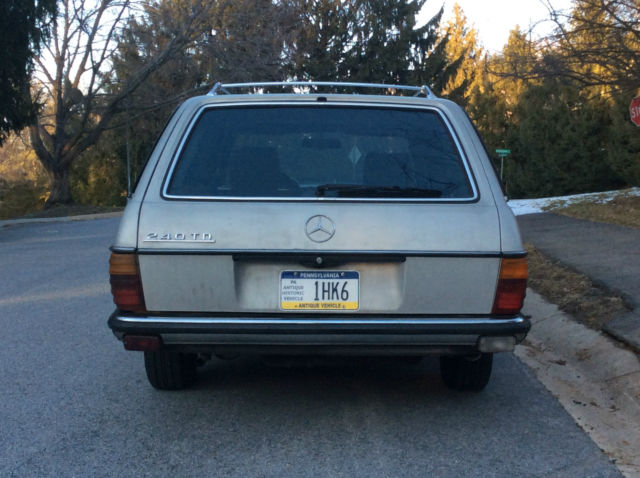 rare 1984 mercedes benz 240td wagon estate 4 speed euro model black interior