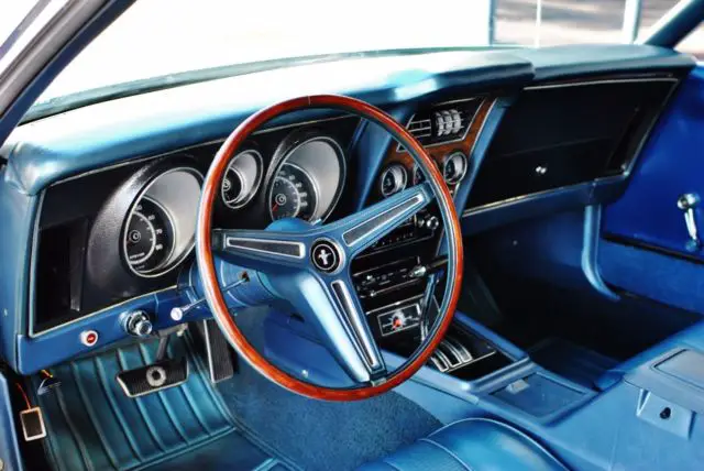 1971 ford mustang mach 1 429 cobra jet matching numbers a/c rare