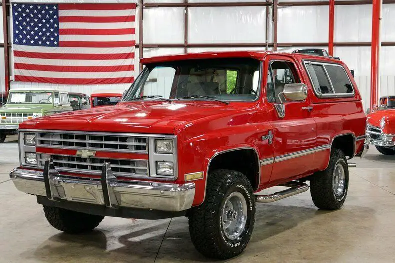 1985 chevrolet blazer k5 79922 miles red suv 454ci v8 4-speed automatic
