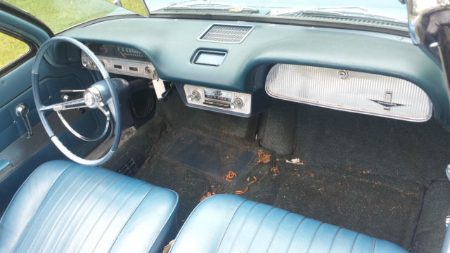 1962 corvair monza convertible. rare find. low orig. miles. blue. drives great!