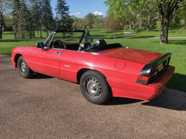 1989 alfa romeo spider veloce convertible - 33k miles - manual - 2.0l dohc i4
