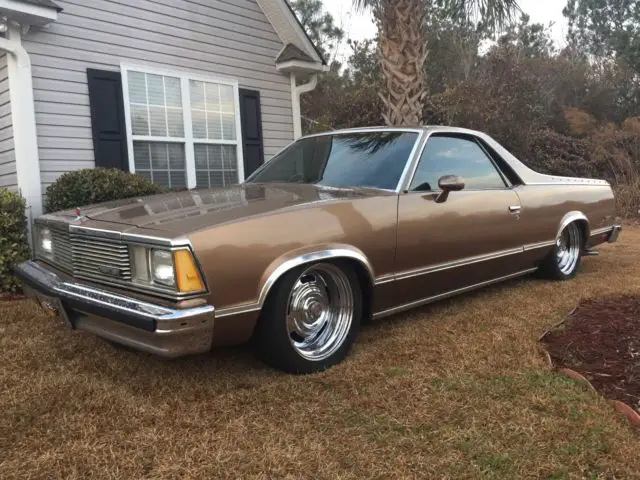 1981 chevy el camino with air ride suspension/bagged and 17" rally wheels and ti