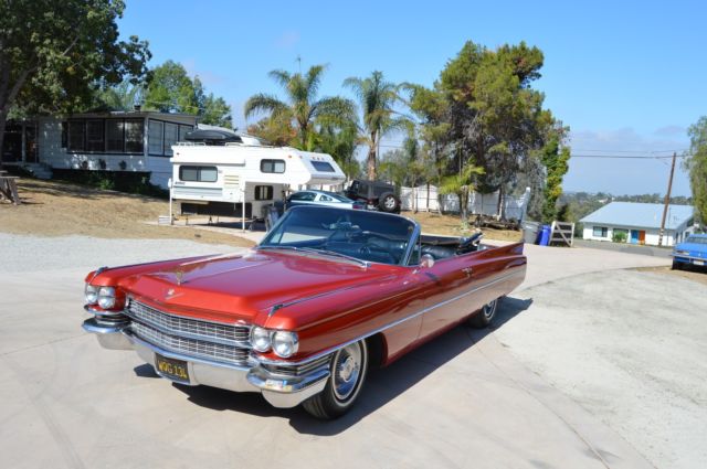 1963 cadillac convertible,rust free,california black plates,runs great,beautiful
