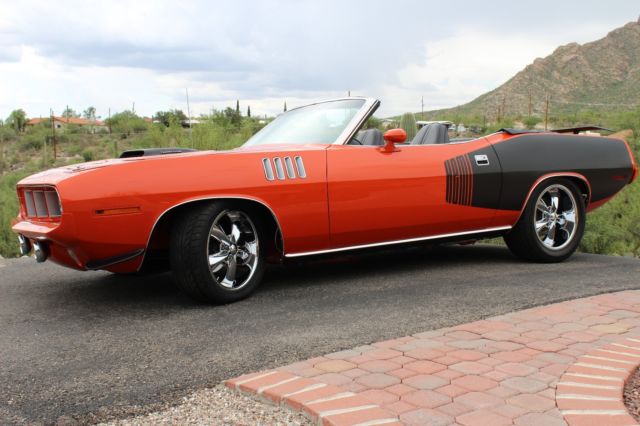 1971 hemi cuda convertible 4-speed tribute - fully rotisserie restored mopar