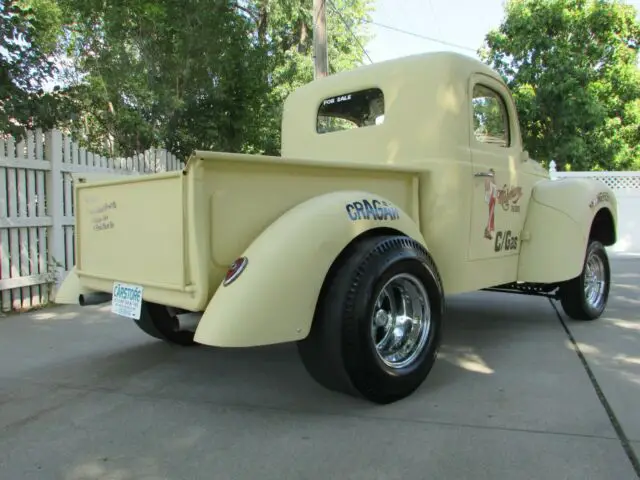 1941 dodge straight axle gasser pickup/ full custom / 358 stroker / turbo 400