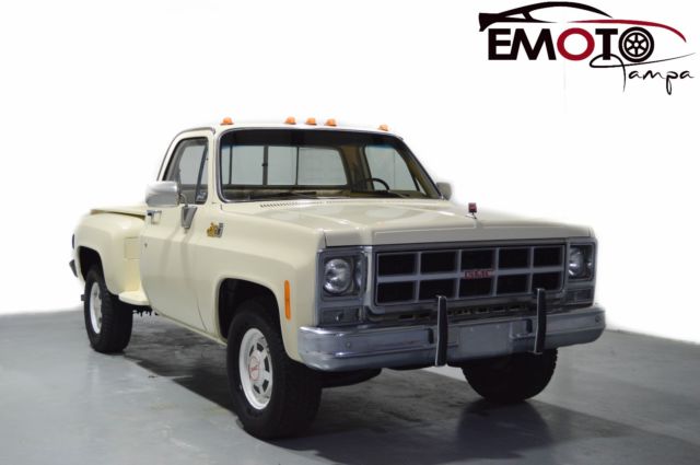 1979 gmc sierra 3500 c35 oak wood bed a/c florida $1 no reserve auction