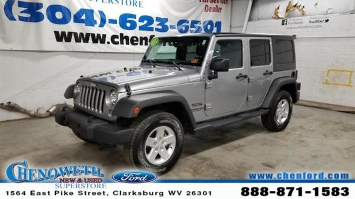 2017 jeep wrangler unlimited sport 4x4 sport 4dr suv for sale in clarksburg, west virginia