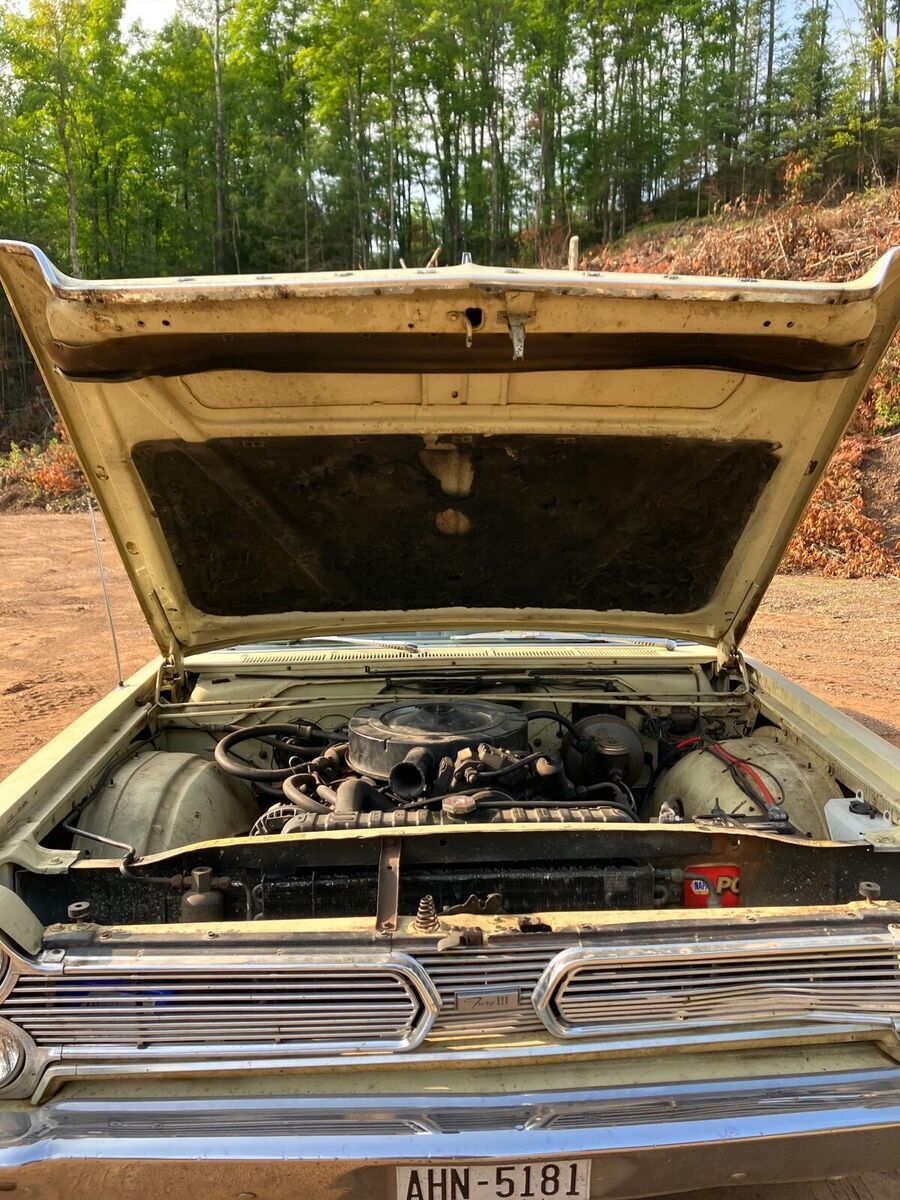 1966 plymouth fury iii 6.6 coupe yellow rwd automatic