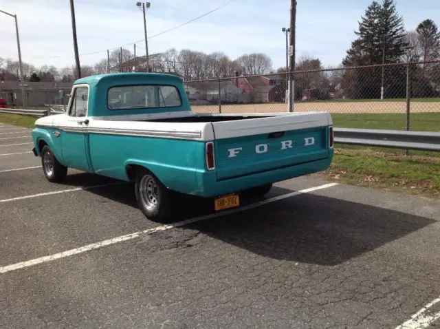 1966 ford f100 custom cab v8 long bed pick up truck pickup f-100