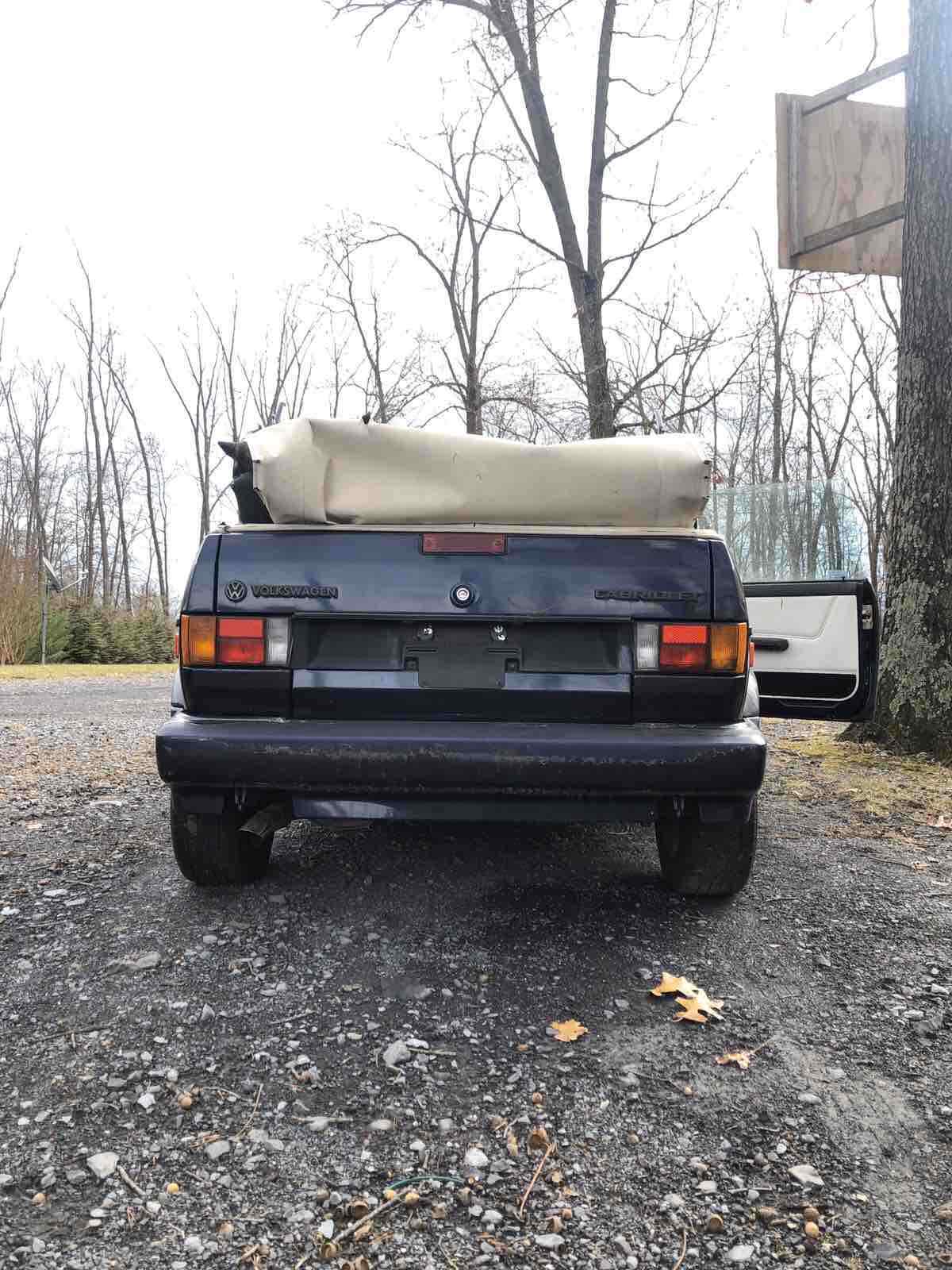 1992 volkswagen cabriolet convertible blue fwd automatic