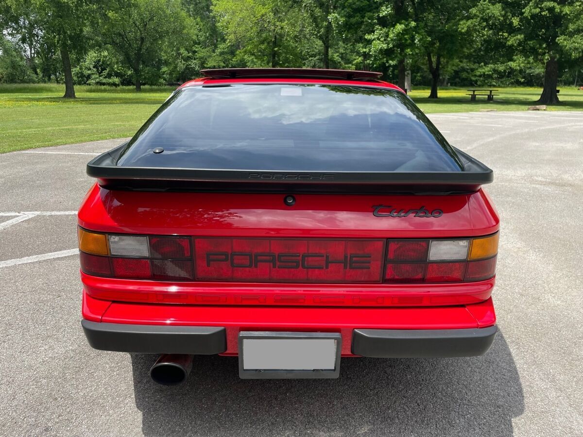 guards red 1986 porsche 944 turbo