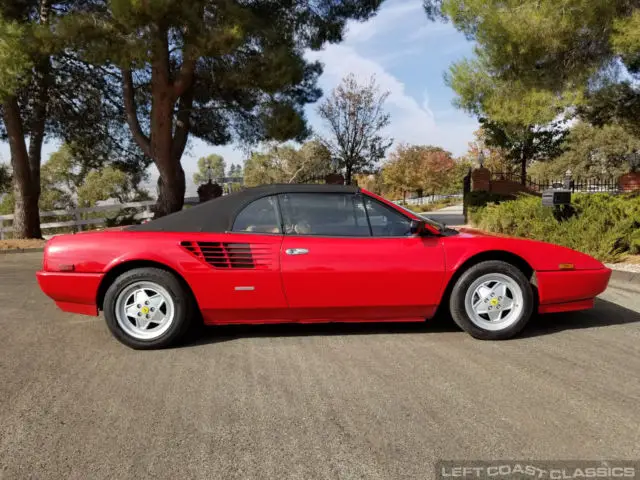 1987 ferrari mondial 3.2 cabriolet - california car - rosso corsa/tan