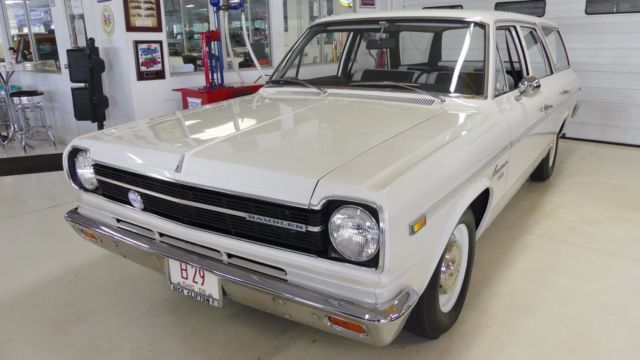 1968 amc rambler american 440 998 miles white station wagon 232 automatic
