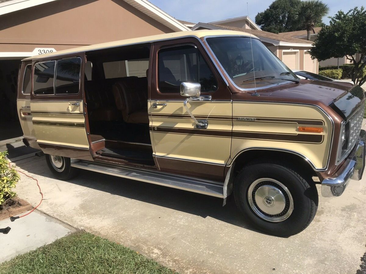 1981 ford e-250 econoline club wagon van brown rwd automatic e250