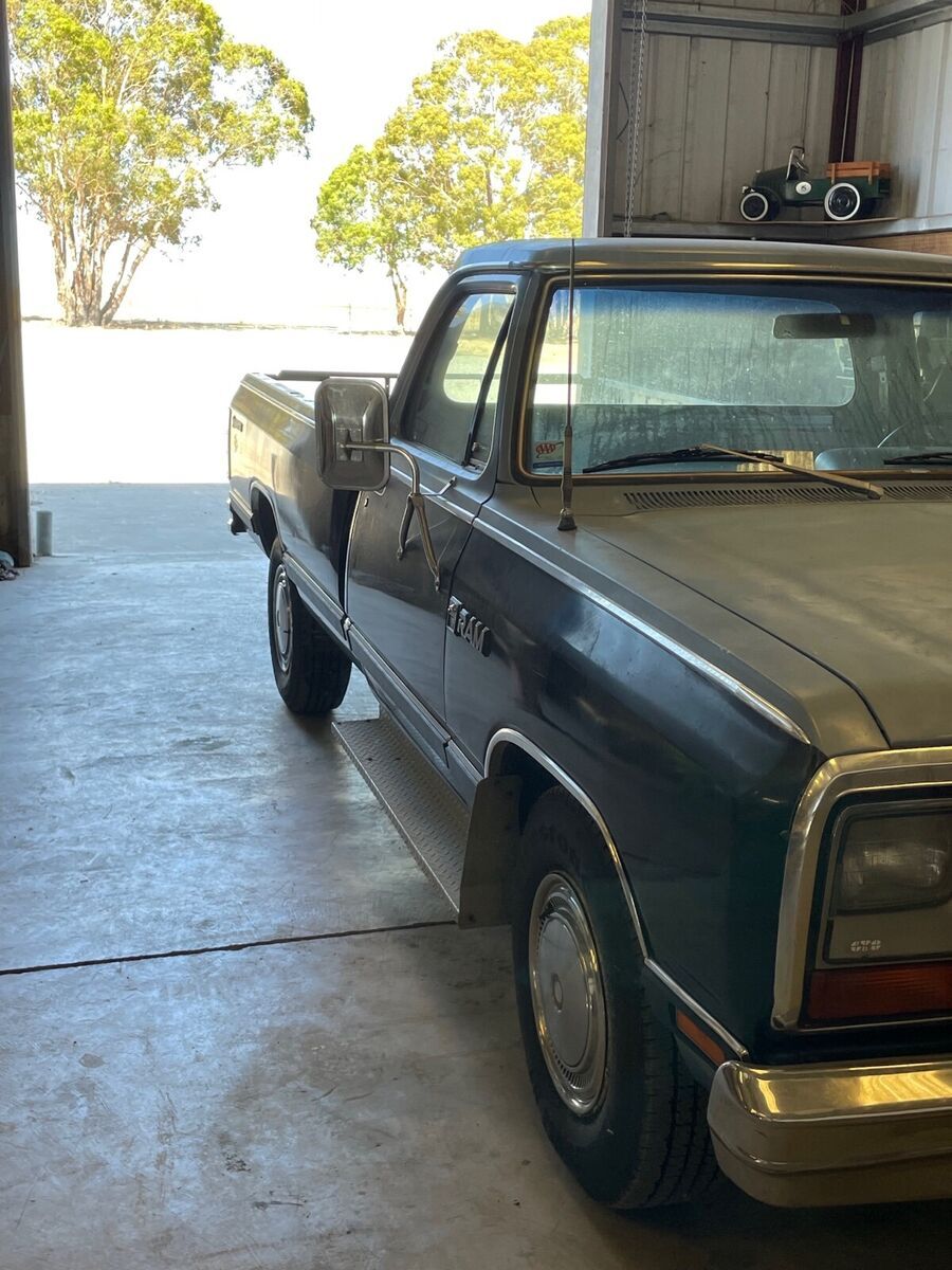 1984 dodge d-series pickup blue rwd manual d300
