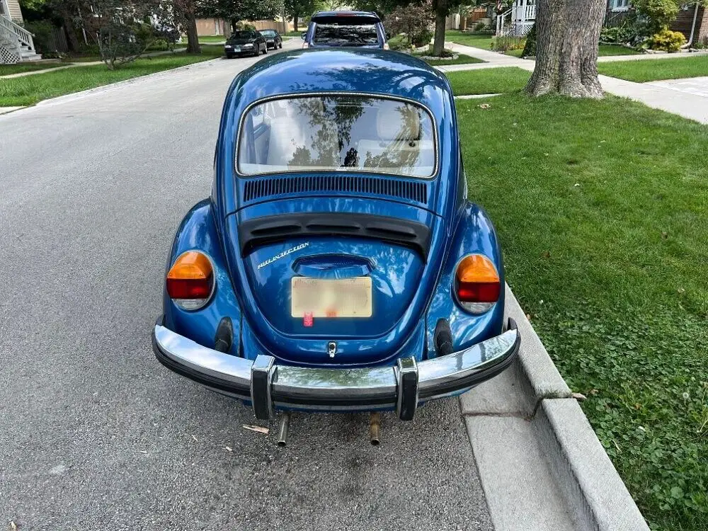 1977 blue vw beetle