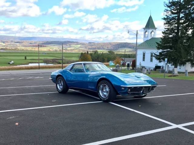 1968 chevrolet corvette blue/blue*2tops*orig#smatch350hpl79*4spdmanual* l@@k