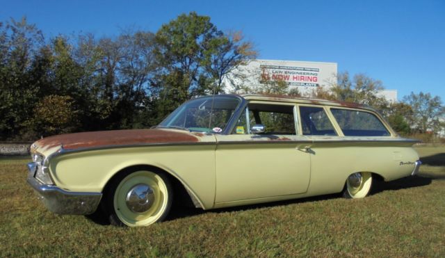 1960 ford 2 door ranch wagon original paint perfect patina super solid rare