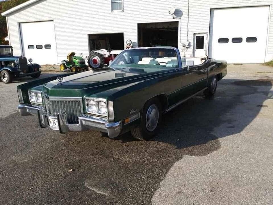 1972 cadillac eldorado convertible convertible green fwd automatic
