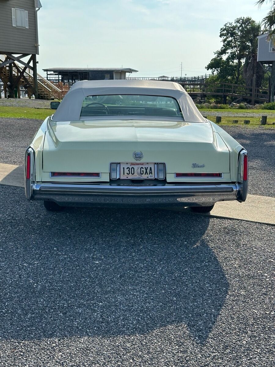 1976 cadillac eldorado convertible yellow
