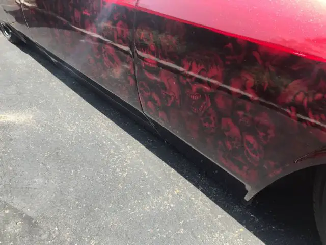 1965 cadillac deville convertible. bagged with candy paint
