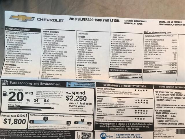 2018 chevrolet silverado 1500 1lt