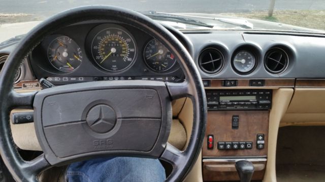 1987 mercedes-benz 560sl convertible soft top removeable hard top