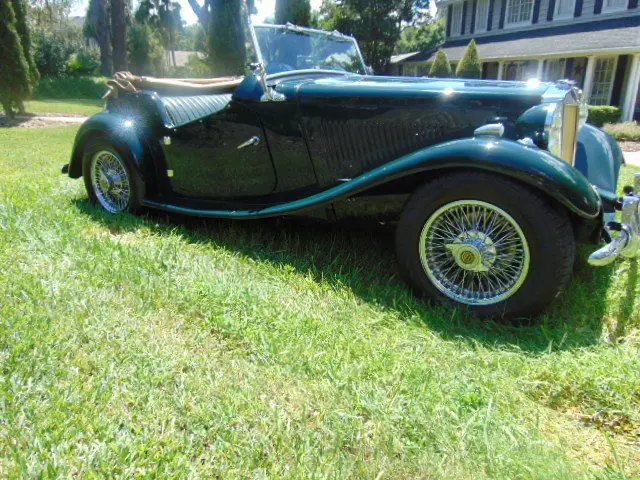 mg td 1952, british racing green