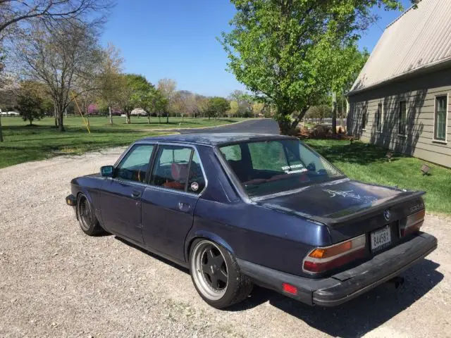 1987 bmw 535is e28 oz wheels red interior!