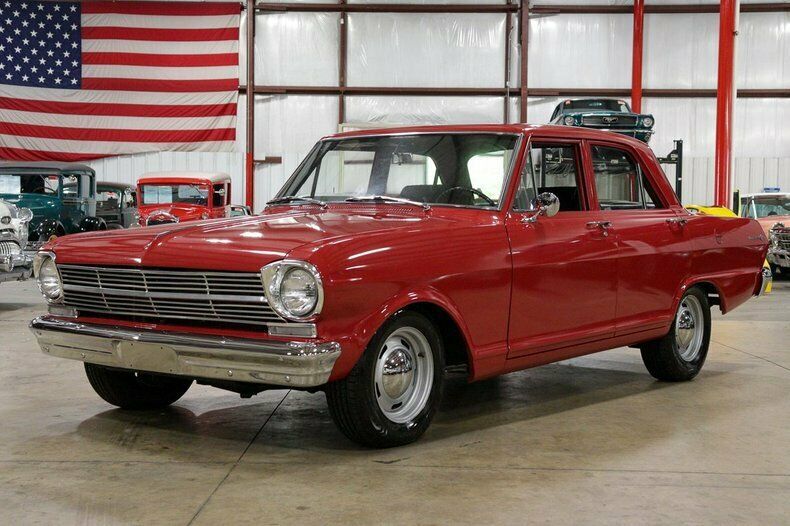 1962 chevrolet nova ii 86487 miles red sedan 350 v8 automatic