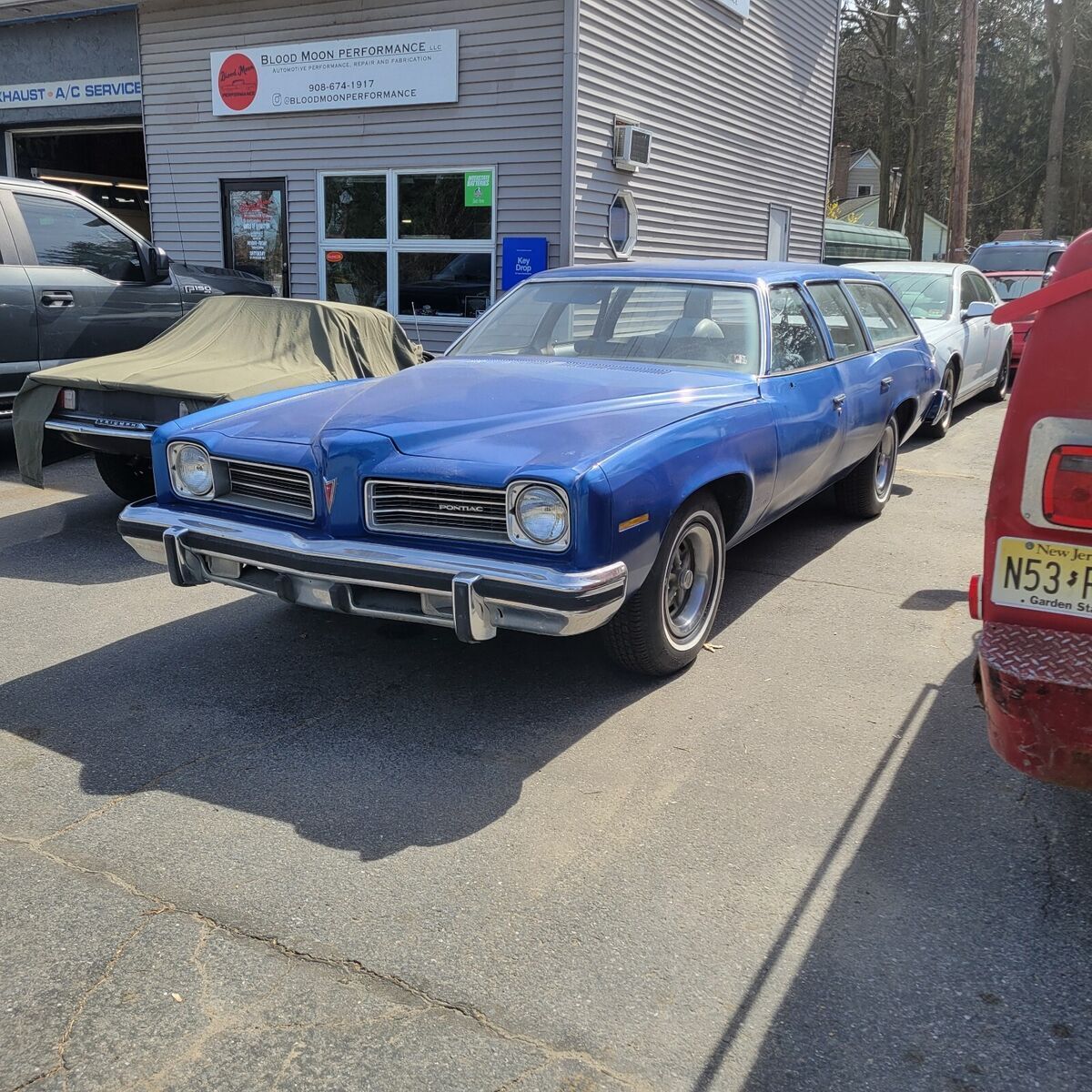 1974 pontiac lemans station wagon wagon blue