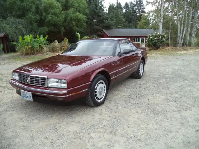 one owner 1988 cadillac allante convertible w/hard top.91k.miles very nice shape
