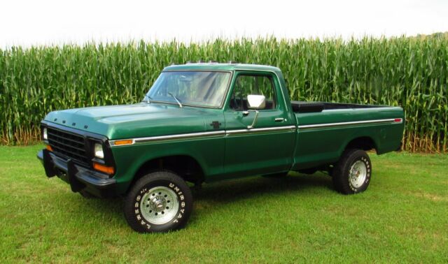 1979 ford f-150 xlt 4x4 no reserve! no rust! green 90,000 miles many new parts!
