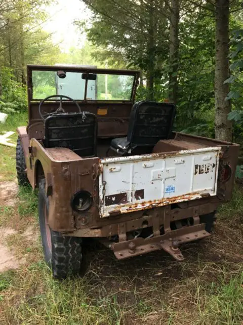 1946 cj2a serial number 64762 mediator blue body with shawnee red 16â€ wheels