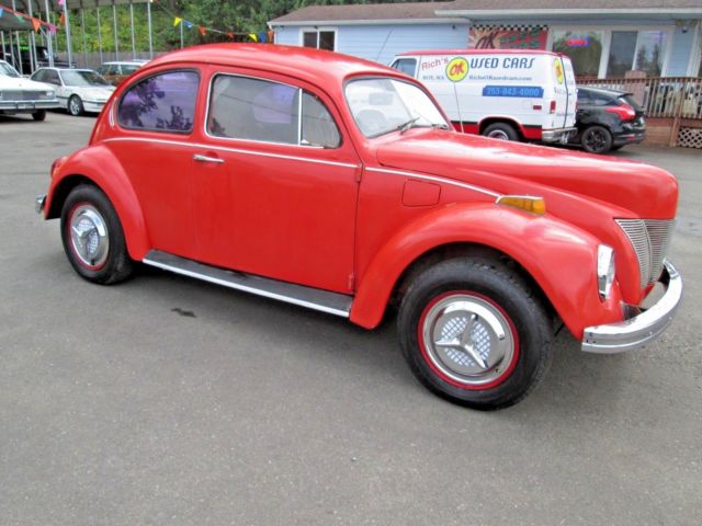 1972 custom vw bug! chopped top! '40 ford front end! custom interior no reserve!