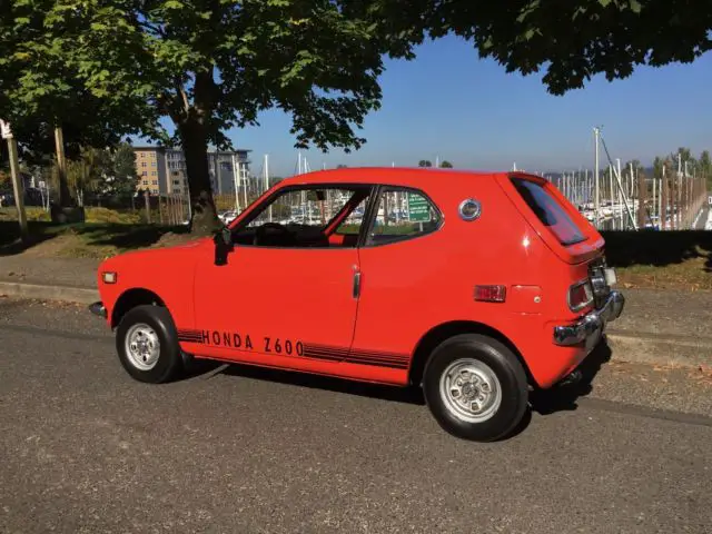 1972 honda z600 coupe frame on restored 62,000 miles