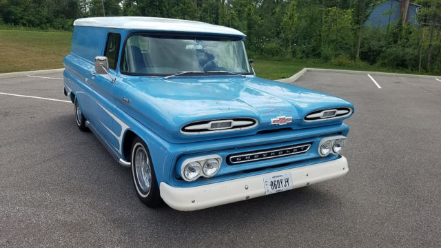 1961 chevy panel truck custom hot rod show truck drag rat rod vintage trailer