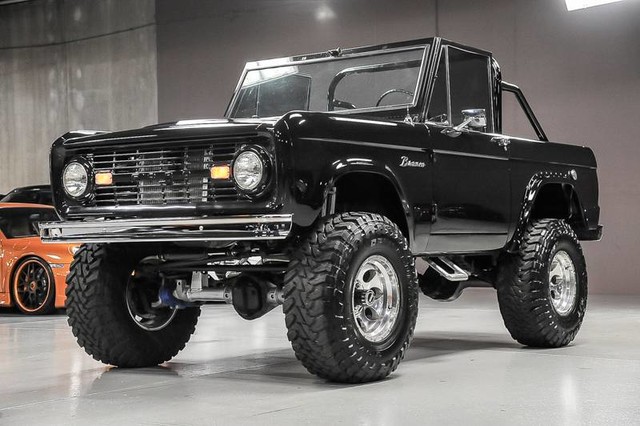 1967 ford bronco 0 black pickup truck manual