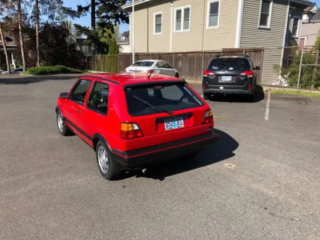 1989 vw gti 16v new tornado red paint, rebuilt engine, transmission, suspension
