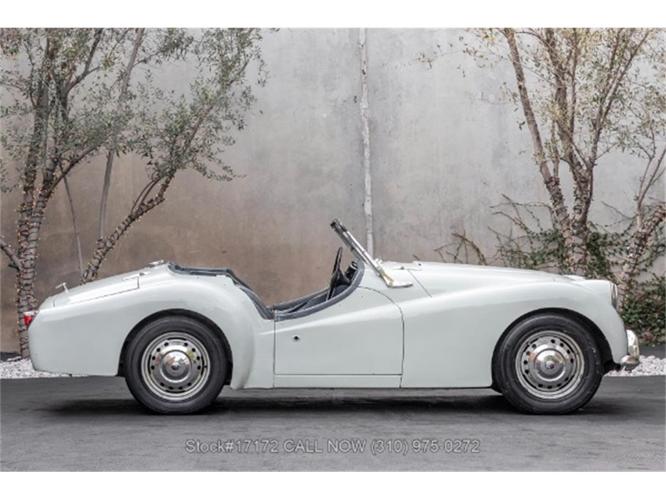 1958 triumph tr3a in beverly hills, california
