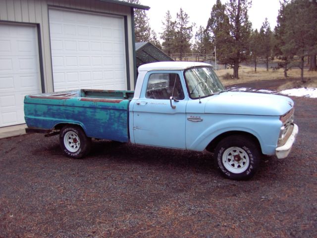 1966 ford f100 longbed straight 6 - 3 speed manual clifford intake manifold