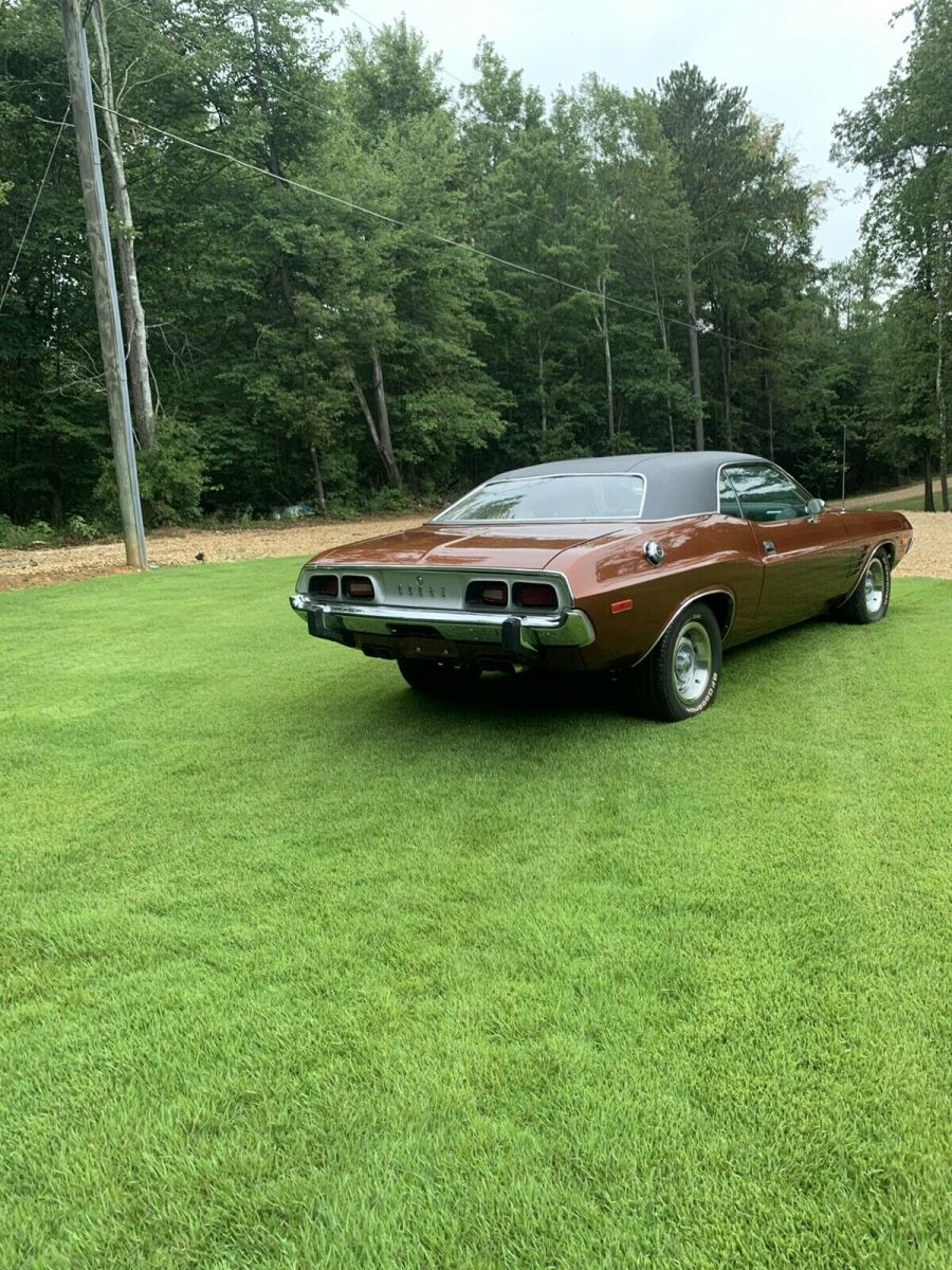 1973 dodge challenger orange rwd automatic 340