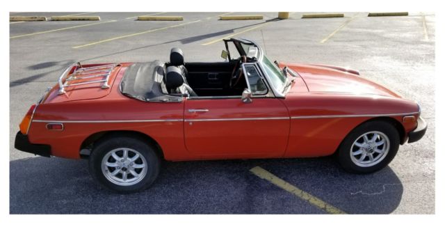 1976 mgb flamingo red