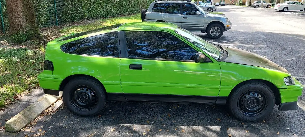 1989 honda civic coupe green fwd automatic crx dx