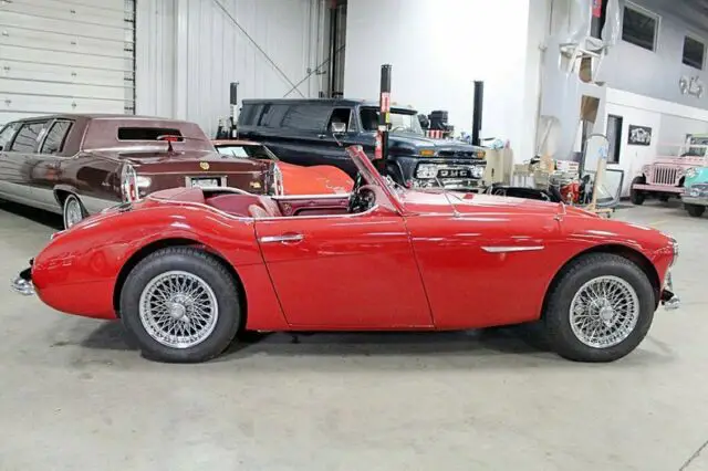 1962 austin-healey 3000 mk ii 25373 miles red convertible 2.9l i6 manual