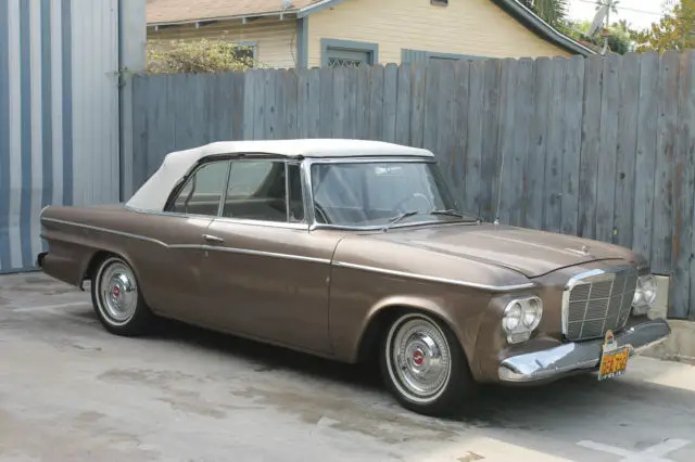 1962 studebaker lark convertible, coco brown original paint, new upholstery